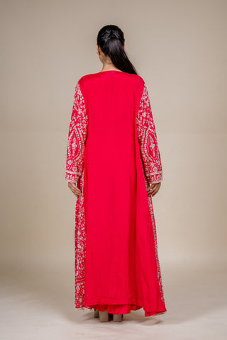 Imperial Rose Embroidered Three-Piece Couture Jacket Set