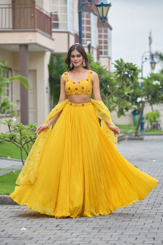 Marigold Lehenga Set