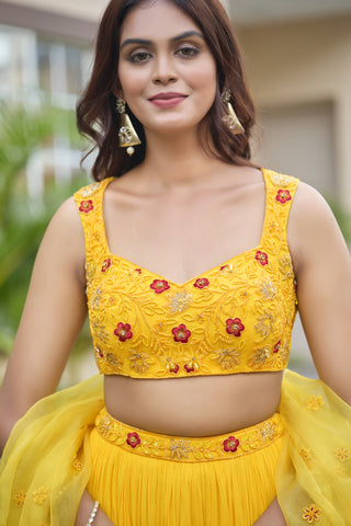 Marigold Lehenga Set