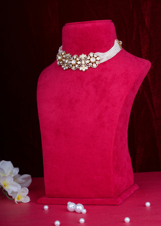 Traditional  Pearl Mala with Kundan Pendant