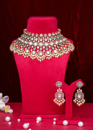 Shahi Ethnic Kundan Collar Necklace