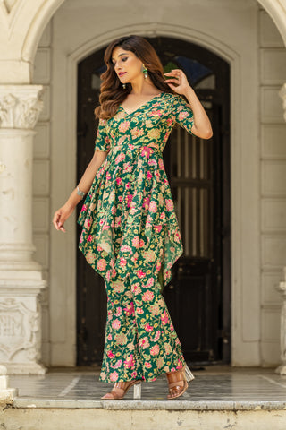 Royal Lotus Peplum Set