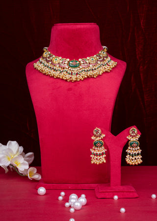 Timeless Pearl Kundan Ethnic Necklace