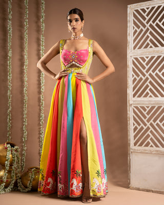 Horse print indo dress