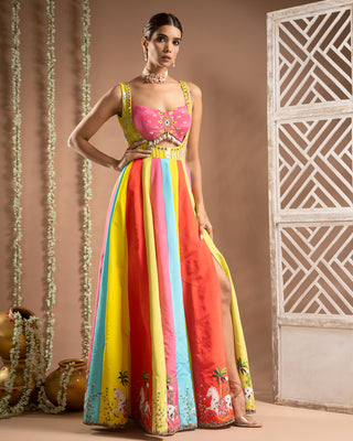 Horse print indo dress