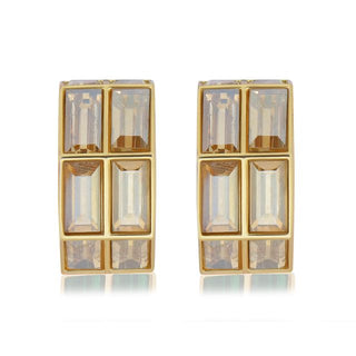 Chandelier Baguette Hoops (Gold)