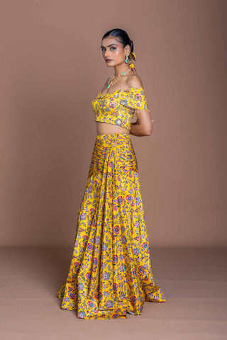 Mermaid Mustard Skirt coord set