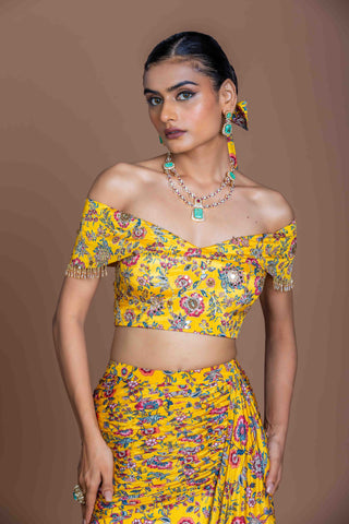 Mermaid Mustard Skirt coord set