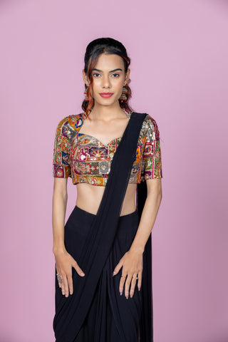 Nightshade Drape Saree