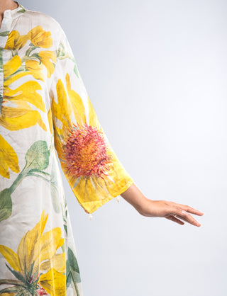 Bright Sunflower Printed  Co-ord Set