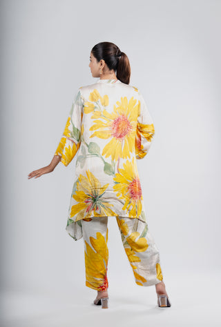 Bright Sunflower Printed  Co-ord Set