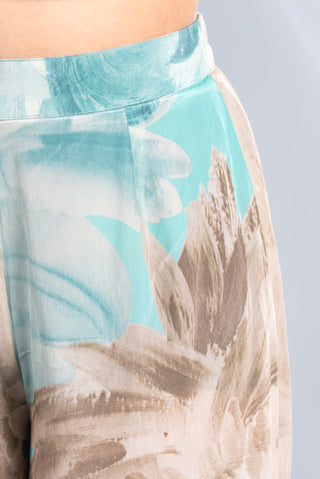 Soft Beige Floral Kurta Set