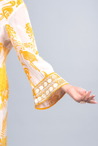 Ivory White Long Kurta suit