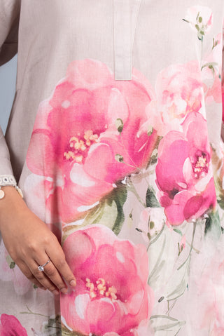 Misty Pearl Floral Co-ord Set