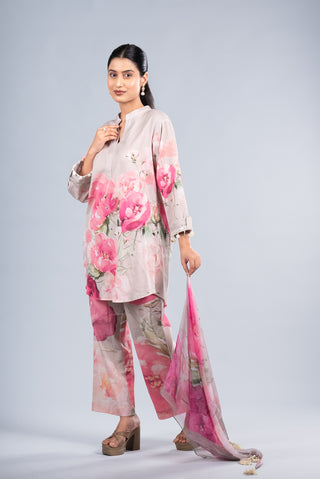 Misty Pearl Floral Co-ord Set