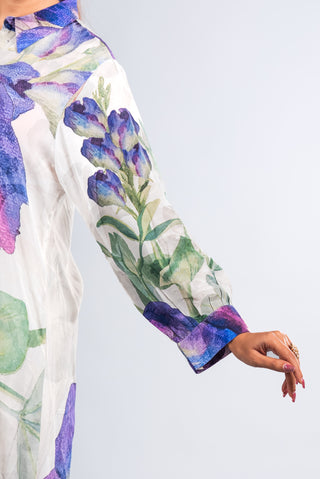 Ivory White Floral Kurta Set