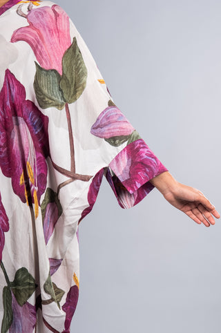 Ivory White Floral Kurta Set