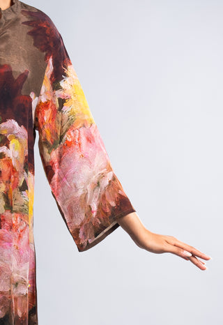 Brown Floral Print Co-ord Set