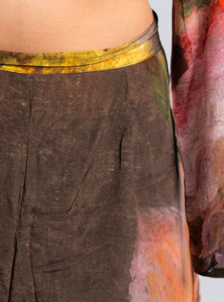 Brown Floral Print Co-ord Set