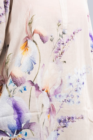 Ivory White Floral Printed Co-ord Set