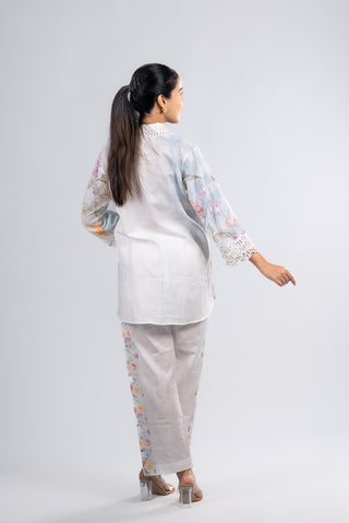 Pastel Blue Floral Co-ord Set