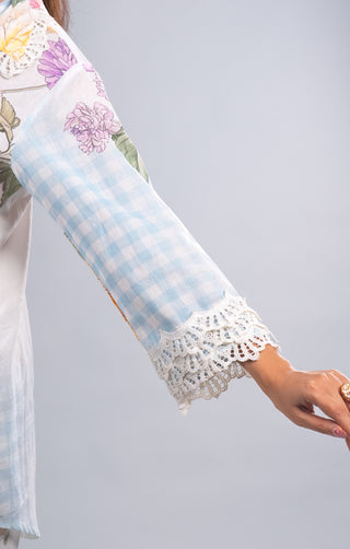 Pastel Blue Floral Co-ord Set