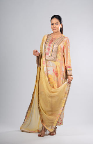 Golden Sunrise Ethnic Suit Set