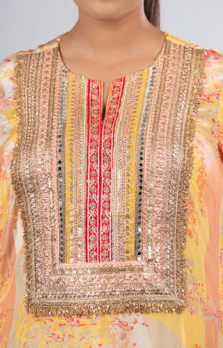 Golden Sunrise Ethnic Suit Set