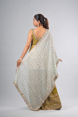 Opulent Mustard Gold Sharara Set