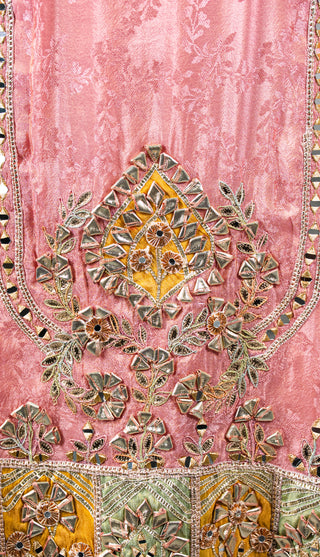 Royal Rose Pink Embroidered Kurta Set