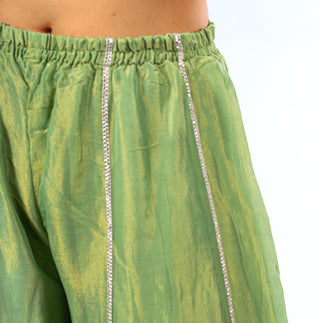 Pastel Sage Green Sharara Set