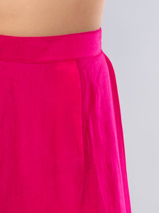 Vibrant Fuchsia Pink Sharara Set