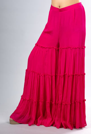 Vibrant Fuchsia Pink Sharara Set