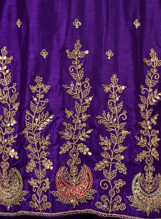 Royal Violet Embroidered Suit