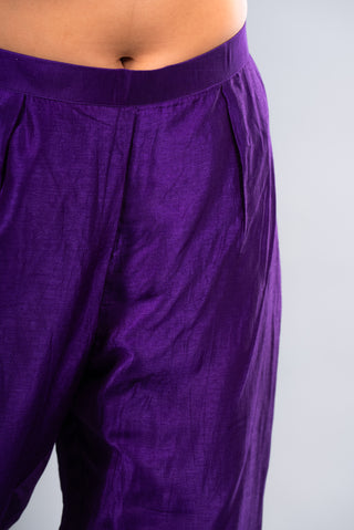 Royal Violet Embroidered Suit