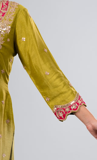 Olive Green Kurta Set
