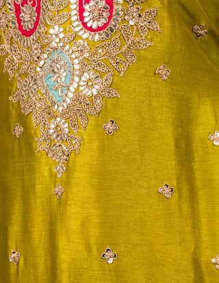 Olive Green Kurta Set