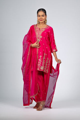 Fuchsia Pink Kurta Set