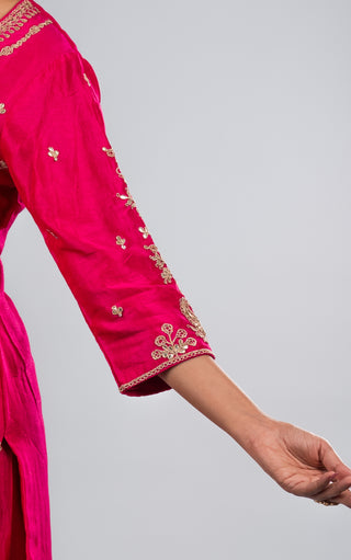 Fuchsia Pink Kurta Set