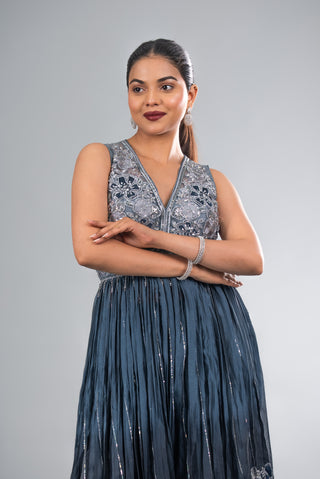 Midnight Navy Blue Garara Set