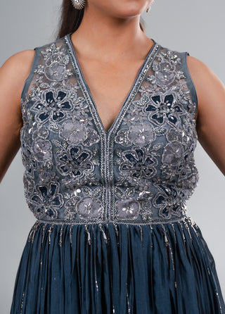 Midnight Navy Blue Garara Set