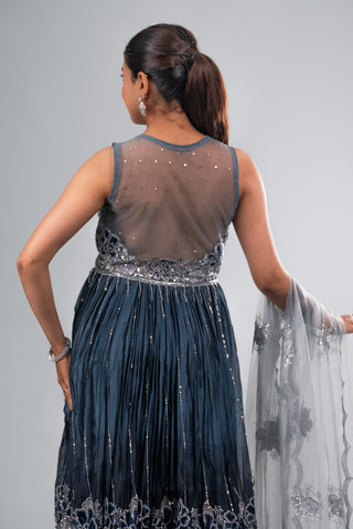 Midnight Navy Blue Garara Set