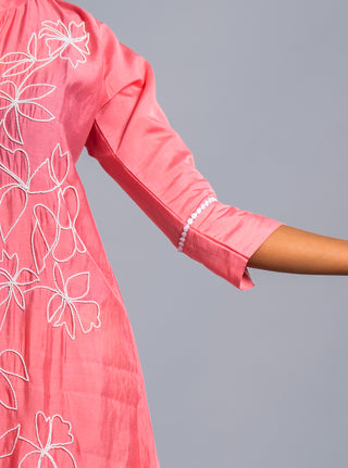 Blush Pink Embroidered Co-ord Set