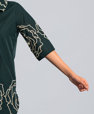 Emerald Green Floral Printed Co-ord Set