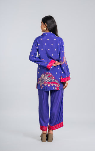 Violet Printed Co-ord Set