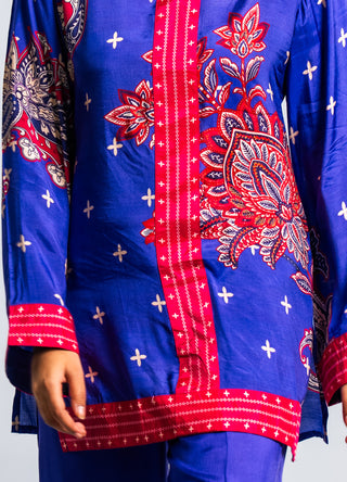 Violet Printed Co-ord Set