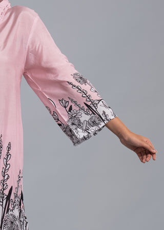 Blush Pink Botanical Printed Co-ord Set