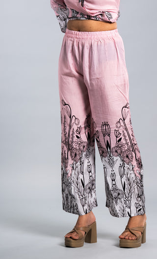 Blush Pink Botanical Printed Co-ord Set