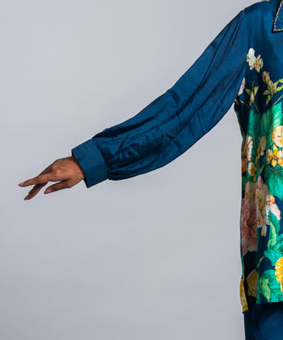 Navy Tropical Floral Co-ord Set