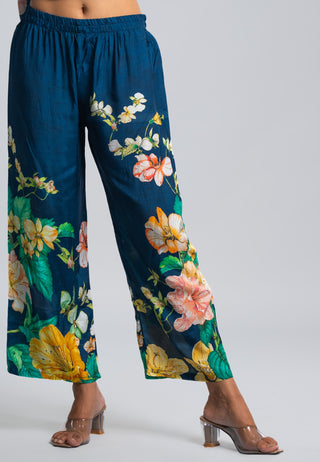 Navy Tropical Floral Co-ord Set